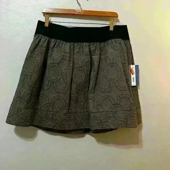 NWT Simply Vera Vera Wang Elastic Waist Lined Bubble Skirt Sz L - Picture 4 of 9